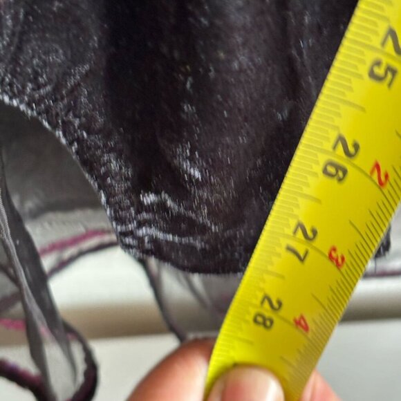 Art Stone Competitor Floral Stone Design Costume Dress Black Color Sz Meduim - Picture 4 of 11